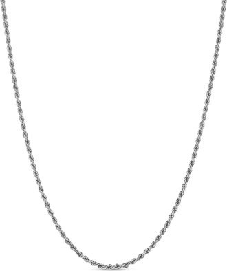 LuvMyJewelry Takumi Rope Chain Necklace 925 Silver