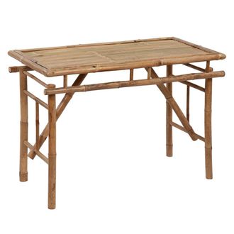 vidaXL Mesa Plegable De Jard&iacute;n De Bamb&uacute; 115x50x75 Cm Vidaxl