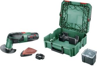 Bosch Herramienta Multifunci&oacute;n Pmf 2000 + 1 Caja De Herramientas Systembox + Accesorios
