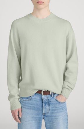Frame Denim Lightweight Cashmere Crewneck Sweater in Pale Green at Nordstrom, Size Xx-Large