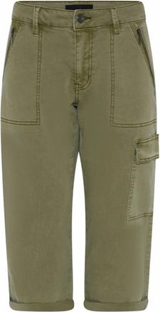 C.Ro Cargo Pocket Capri Shorts Groen - Dames - Korte Broeken - Groen - L - Korte Broeken