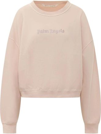 Palm Angels Sweatshirts - Dames - Sweatshirts - Roze - XS - Hoodies & sweatvesten