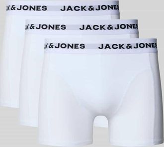Jack & Jones Jack & Jones Trunks mit elastischem Bund im 3er-Pack in Weiss, Gr&ouml;&szlig;e XXL
