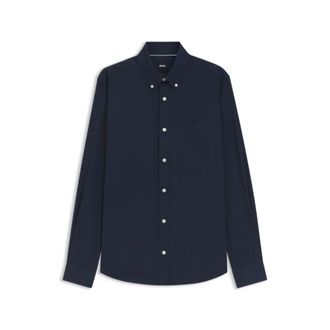 BOSS Slim-fit shirt in soft-touch cotton poplin