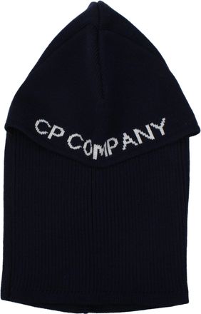 C.P. Company Mens Blue Wool Beanie Accessory