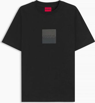 HUGO BOSS Mens Split Logo T Shirt - Black - Size: 38
