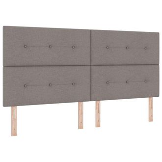 vidaXL Vidaxl Letto A Sorgente Led Con Testiera Talpa 200 X 200 Cm Tessuto