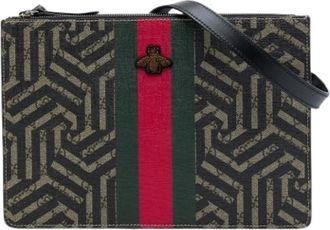 Gucci Pre-owned GG Supreme Clutch Bag - Dames - Vintage Clutch - Veelkleurig - ONE Size - Leer - Vintage