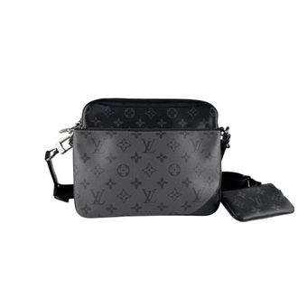 Louis Vuitton Black Gray Monogram Eclipse Monogram Eclipse Shoulder Bag (Pre-Owned)