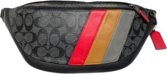 Coach Pre-owned Belt Bags, male, Black, Size: ONE SIZE Pre-owned Signature PVC Shoulder Bag