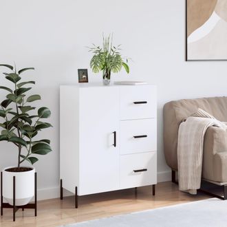 vidaXL Aparador De Madera De Ingenier&iacute;a Blanco 69,5x34x90 Cm Vidaxl