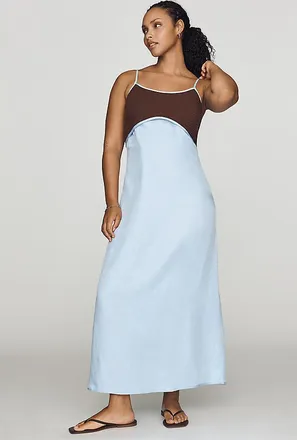 SANCIA Ella Colorblock Midi Dress