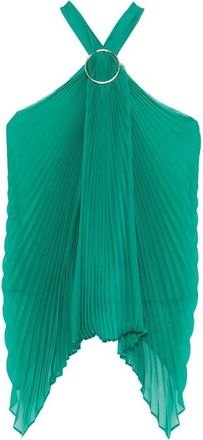 Max Mara Pianoforte Top - Dames - Tops zonder mouwen - Groen - 2XS - Tops