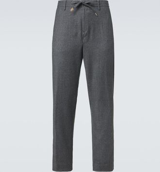 Canali Pantalones rectos de lana