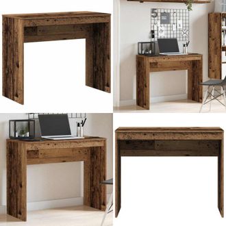 vidaXL Scrivania Legno Antico 90x40x72 cm in Legno Multistrato - Scrivania moderna - Scrivania antica
