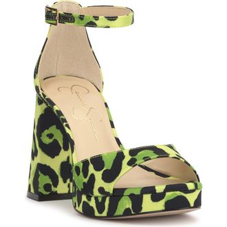 Jessica Simpson Kaliah Ankle Strap Platform Sandal in Green 02 at Nordstrom Rack, Size 5