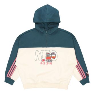 adidas (WMNS) adidas Neo X CNY WW Hoodies Green White GP5753