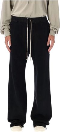 Rick Owens Wide Pusher Pants - Heren - Wijde Broeken - Zwart - M - Katoen - Broeken