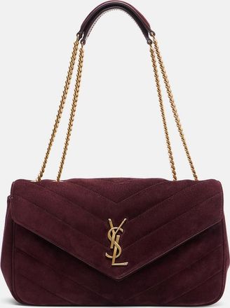 Saint Laurent Loulou Medium suede shoulder bag