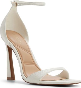 Aldo Evvie Ankle Strap Sandal in White at Nordstrom, Size 6.5