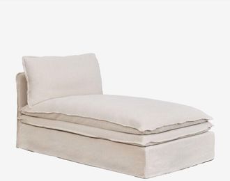 Sklum M&oacute;dulo Chaise Longue Para Sof&aacute; Modular En Lino Y Algod&oacute;n Grace Sklum