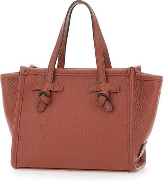Gianni Chiarini Tassen, Dames, Rood, ONE Size, Leer, Miss Marcella Maxi Grain Lederen Handtas