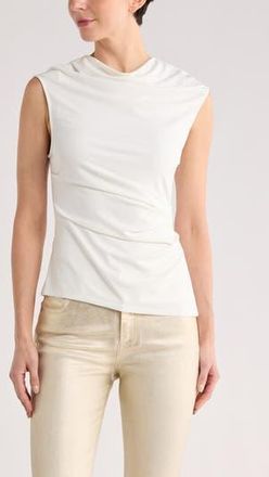 SIMKHAI Casmi Ruched Top in Ivory at Nordstrom Rack, Size X-Large