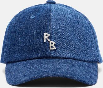 Ruslan Baginskiy RB embellished denim baseball cap
