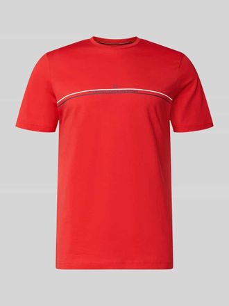 Christian Berg Regular Fit T-Shirt mit Logo-Print in Rot, Gr&ouml;&szlig;e 3XL