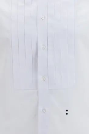 Fendi Mens Shirt Cotton Poplin White