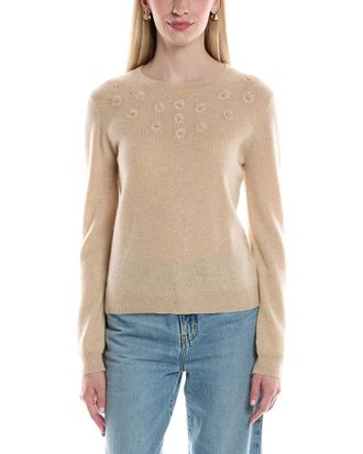 Maison Héritage Round Fleurs Cashmere Sweater