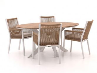 Manifesto Furniture Manifesto Rivola/Fidenza 180cm ovaal dining tuinset 7-delig