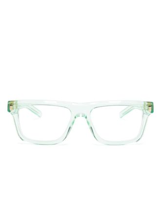 Gucci Occhiali squadrati trasparenti - Verde