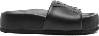 Vic Mati&eacute; Black Rubber Sandals