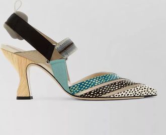 Fendi leather colibr&igrave; pumps