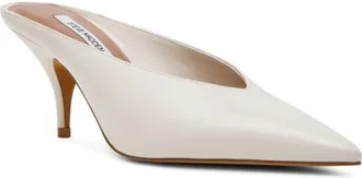 Steve Madden Fonza Mule in White Leather at Nordstrom, Size 9.5