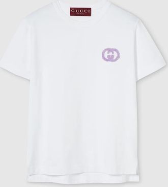 Gucci Medium Cotton Jersey T-shirt, White, Ready-to-wear