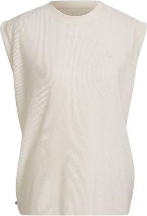 adidas (WMNS) adidas Adicolor Plisse Tank Top Asia Sizing White HE4956