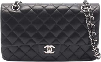 Chanel Borsa a spalla Chanel Pre-owned Matelasse Double Flap in pelle dagnello - - Pre-owned - Donna - Nero - ONE SIZE
