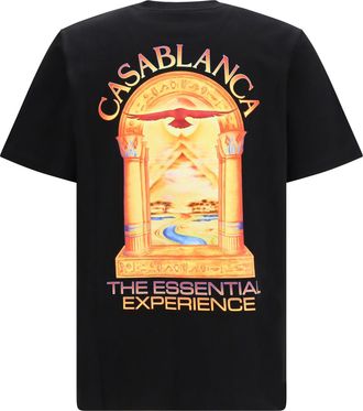 Casablanca Hermons Mirage Arch Print T-Shirt - Black