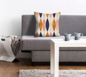 Queence Dekokissen »Ian« Kissenhülle,Bunte Ellipsen,Formen,Geometrisch,Abstrakt,Farbenfroh