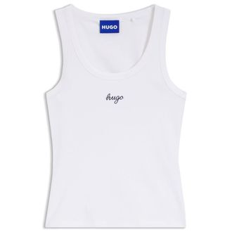 HUGO BOSS Extra-slim-fit tank top with puff-print logo