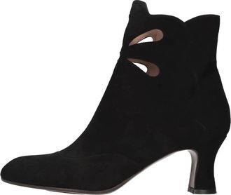 Chie Mihara Aura Enkellaarsjes - Dames - Laarzen met Hak - Zwart - 41 EU - Leer - Schoenen