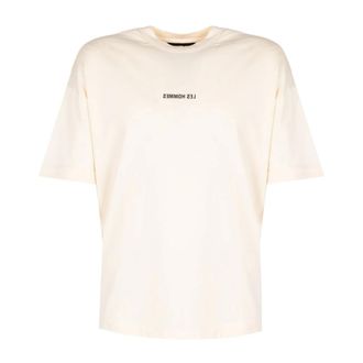 Les Hommes Heren, Tops, Beige, Maat: 3XL Katoen