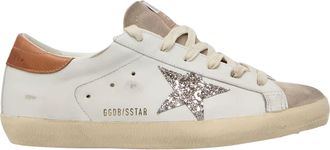Golden Goose White Leather Super Star Sneakers