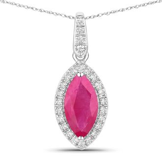 Diana M. Jewels Bkk Ruby Marquise 10x5mm - 1Pc + White Diamond F/C Round 1.50mm( I1-I2/I color ) - 1Pc + White Diamond F/C Round 1.20mm( I1-I2/I color ) - 24Pcs + Whi