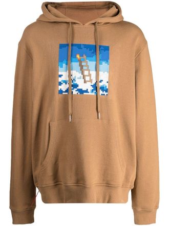 Mostly Heard Rarely Seen Hoodie met print - Bruin