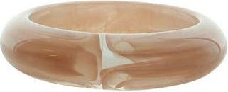 Olivia Welles Rose Resin Bangle Bracelet in Pink /Clear at Nordstrom Rack