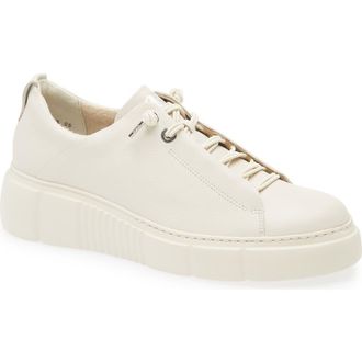Paul Green Abbey Sneaker in Ivory Leather at Nordstrom Rack, Size 9Us / 6.5Uk