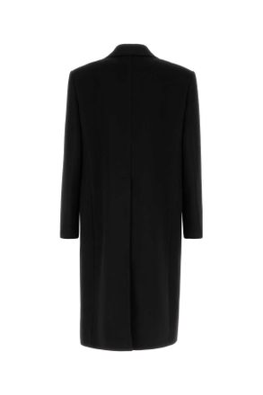 Gucci Mens Black Wool Blend Coat Nero Cappotti